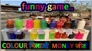 😂Funny Colour Maching challange foodchallenge foodie childgame puzzle colour bottle waterga [upl. by Akceber]