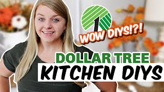 DIY Dollar Tree Kitchen Fall Hacks You NEED to Try Today 2024  Krafts by Katelyn [upl. by Ut]