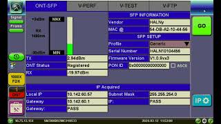 VeEX FX120 ONU Emulation and Speedtest Setup Guide [upl. by Forster]