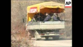 KOSOVO SERBS FORCES REBELS IN NEW CLASHES [upl. by Yorle]