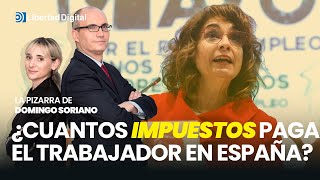 La Pizarra ¿Cuantos impuestos paga de verdad el trabajador medio en España [upl. by Ruddie938]