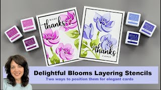 Delightful Blooms Layering Stencils 2 Ways [upl. by Sardse457]