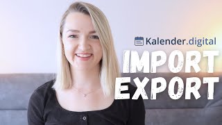 Import  Export in Kalender Digital [upl. by Dachia]