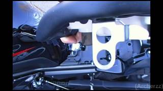 2012 FZ6R  How to Adjust Rider Seat Height [upl. by Oludoet869]