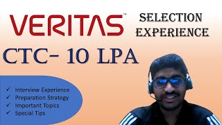 Veritas Interview Experience  How to Crack Veritas Interview  Preparation Strategy and Tips [upl. by Jim]