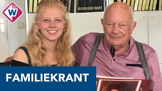 Frans 86 is al 25 jaar hoofdredacteur van familiekrant  OMROEP WEST [upl. by Kalil]