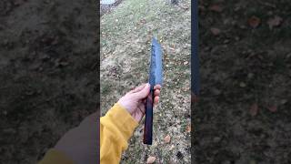 Ironwood  richlite ⚒️ kitchenknife forging [upl. by Werby]