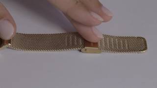 Comment ajuster votre bracelet de montre métal mesh mailles milanaises [upl. by Garett]