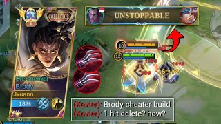 GOODBYE XAVIER THIS NEW BRODY BUILD WILL MAKE YOU SUFFER  MOBILE LEGENDS [upl. by Yentuoc659]