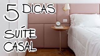 5 DICAS DECORAÇÃO PARA QUARTO CASAL [upl. by Nimra]