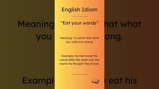 English Idiom with example 🗝️ Language Mastery in Minutes 🔍 shorts shortvideo english [upl. by Basilius]