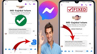 Comment résoudre le problème de pièce jointe indisponible sur Messenger 2024 [upl. by Eiramait]