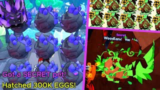 I hatched 300K Eggs and got a SECRET pet  Pet World  Roblox [upl. by Iggem]