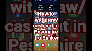 PESONAIRE  How to WithdrawCash Out tru Bankers [upl. by Lleynad]