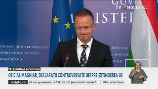 Ministrul de Externe al Ungariei Péter Szijjártó vizită la Chișinău Ce a declarat oficialul [upl. by Collimore776]