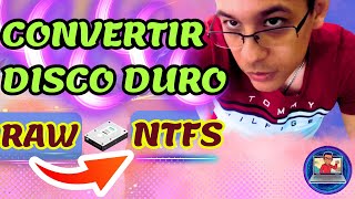 💻 RAW A NTFS CMDDISKPART  SOLUCIÓN DENITIVA 💻 [upl. by Alexina]