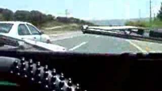 citroen 2cv aprroaching top speed 120 kmh in ISRAEL ROADS [upl. by Annaek]