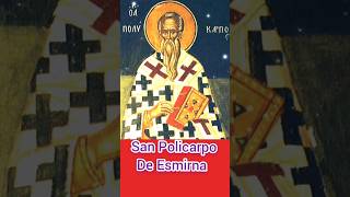 Oración de San Policarpo de Esmirna 23 de febrero catholicsaint santodeldía heroes amor fe [upl. by Eissirhc90]