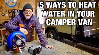 The best way to heat water in a camper van vanlife [upl. by Ardnalahs]