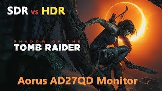 Aorus AD27QD SDRHDR Test SDRHDRScreen CompareShadowplayGSYNC Compatible [upl. by Wiltshire]