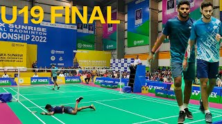 YONEXSUNRISE JUNIOR NATIONAL BADMINTON CHAMPIONSHIP 2022 ODISHA PRANAV RAO VS MANRAJ SINGH FINAL [upl. by Harehs924]