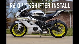 2017 Yamaha R6 Quickshifter Install  TOO EASY [upl. by Ahsina997]