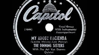 1947 Dinning Sisters  My Adobe Hacienda with the Art Van Damme Quintet [upl. by Artek]