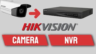 How to add an IP camera to a Hikvision NVR Hikvision NVR Setup [upl. by Nnylanna]