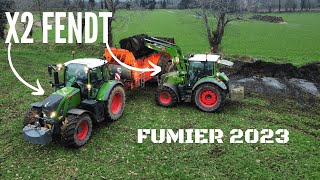 Epandage de fumier 2023 X2 FENDT [upl. by Aicilec]