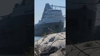 Saginaw freighter unloading in Ontario canada ship freighter edmundfitzgerald greatlakes [upl. by Monroe]