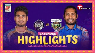 Extended Highlights  Durdanto Dhaka vs Khulna Tigers  BPL 2024  Match 14  T Sports [upl. by Botzow]