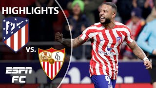 Atletico Madrid vs Sevilla  La Liga Highlights  ESPN FC [upl. by Aicnetroh138]