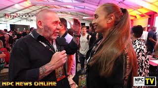 2024 IFBB Olympia Meet the Olympians Tony Doherty Interviews Valeria Fedorenko [upl. by Lindie]