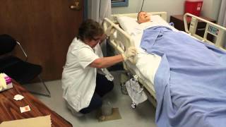 Emptying the catheter drainage bag [upl. by Adav]