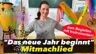 Begrüßungslied  quotDas neue Jahr beginntquot  Morgenkreis  Kita amp Grundschule  Floh im Ohr TV [upl. by Dolli]