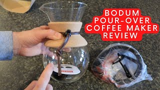 Bodum Pour Over Coffee Maker Review [upl. by Adnilemreh]