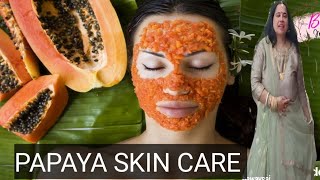 papaya fruit skin carePapaya Face Packs for Pigmentation amp Skin Whitening  The Health care [upl. by Enelehcim]