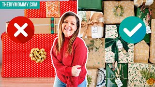 8 LUXURY Christmas Gift Wrapping Ideas Actually Easy and Cheap [upl. by Laemsi]