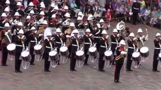 The Royal Marines School of Music  Beating Retreat  8th August 2014 [upl. by Ecile60]