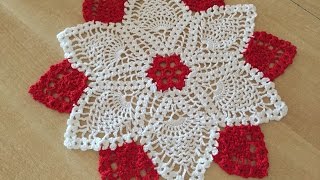 Tuto napperon au crochet spécial gaucher 22 [upl. by Kylila]