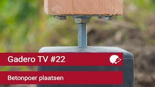 22 Betonpoer plaatsen  Tips betonpoeren bevestigen en stellen [upl. by Eliseo]