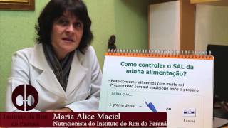 Dieta para pacientes com DCR Doença Crônica Renal  Sal e Líquidos [upl. by Alika]