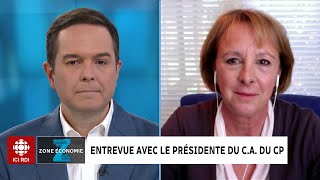 Entrevue avec la présidente du CA du CP [upl. by Paton]