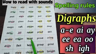 digraphs and blends  English spelling rules  Digraphs  spelling tips [upl. by Nothsa742]