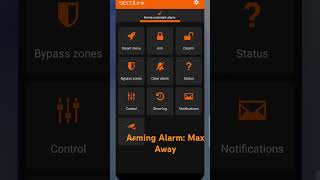 How to Disarm amp Arm Home automation intruder alarm from anywhere youre alarmsystem security [upl. by Ardell]