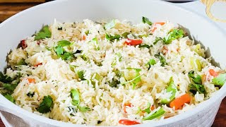 The Perfect Vegetable Basmati Pilaf  Rice Pilaf Recipe  Basmati Rice Side  Fluffy Rice Recipe [upl. by Lehte319]