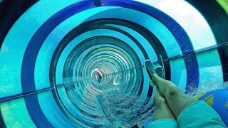 Black Hole Water Slide at Aqua Dream Waterpark Marmaris [upl. by Anitnuahs]