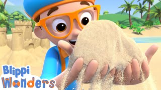 Blippi Learns How Sand Is Made  Blippi Wonders Educational Videos for Kids [upl. by Mojgan399]