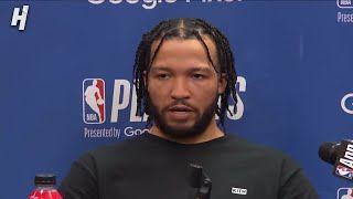 Jalen Brunson talks Game 7 Loss vs Pacers Postgame Interview 🎤 [upl. by Flss]