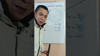 HEXAGONO EQUIANGULO matematicas matematicauniversitaria clases [upl. by Gaige426]